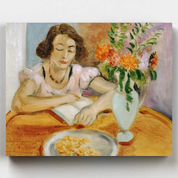 Mujer Leyendo (1922)- Pintar por Números- Canvas by Numbers
