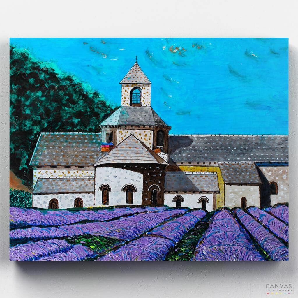 La Abadía de Senanque, Francia - Pintar por Números- Pintar por Números- Canvas by Numbers