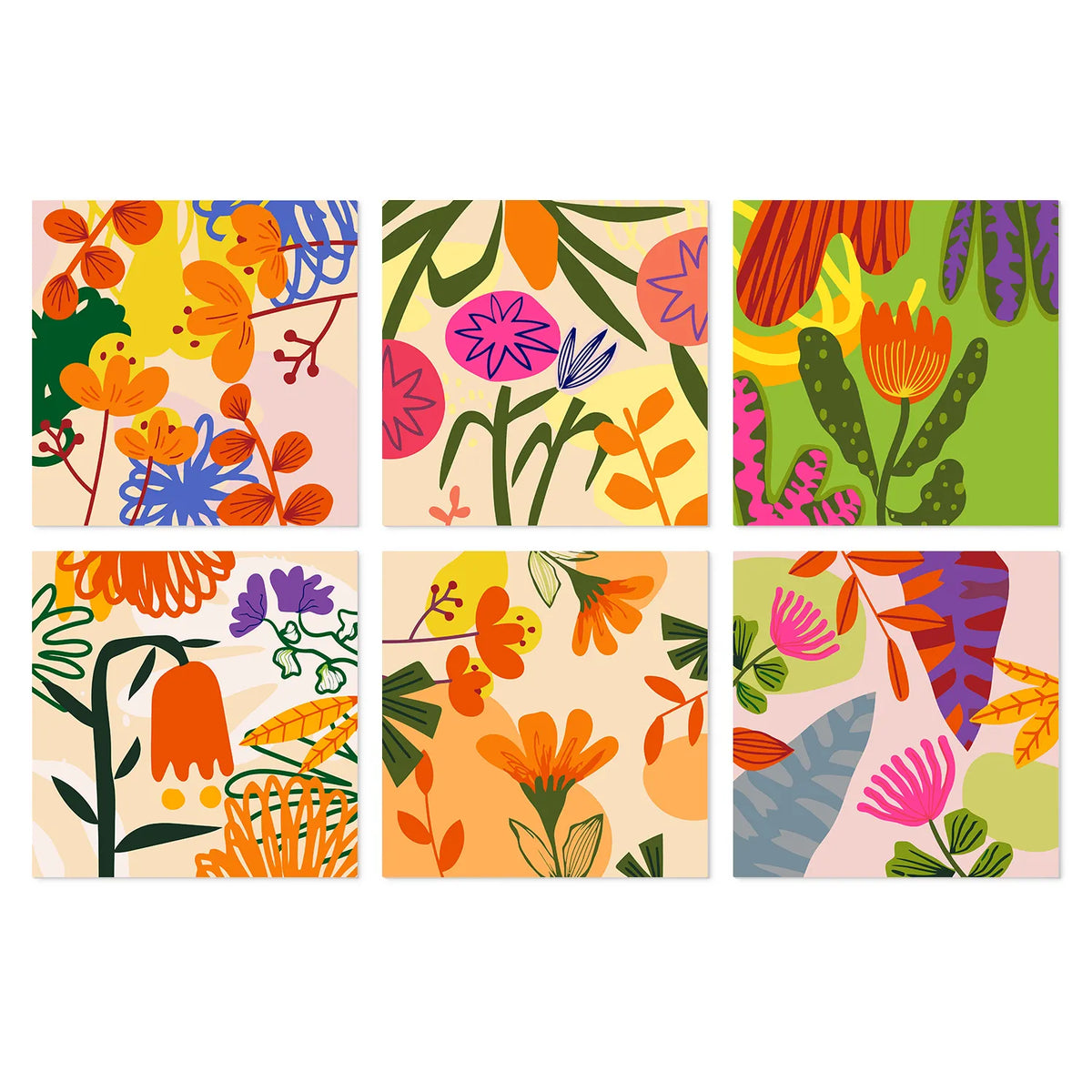 Botánicos Abstractos - Mini Kit Pintar por Números