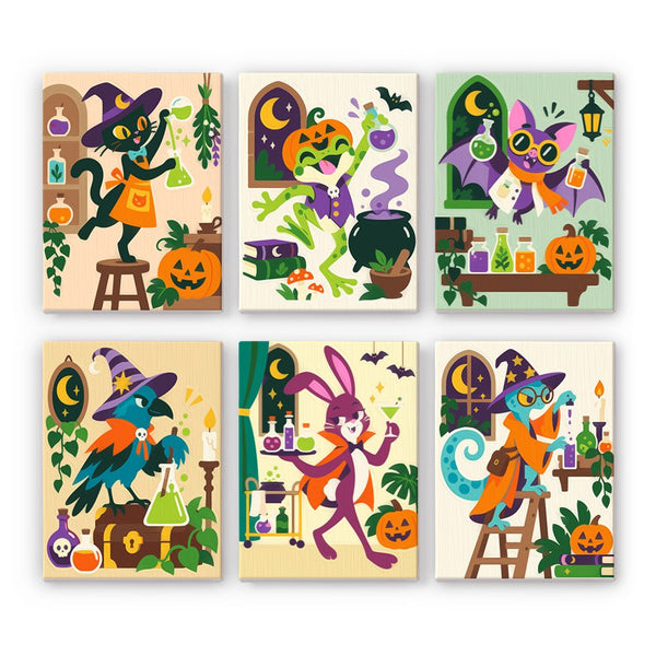 Animales de la Botica- Pintar por Números- Canvas by Numbers