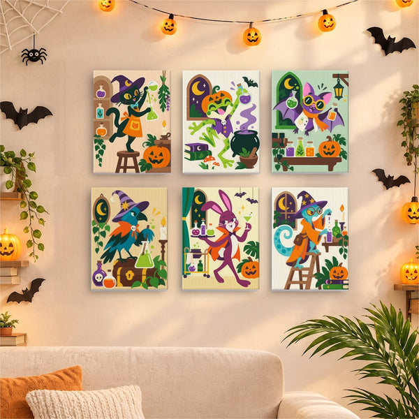 Animales de la Botica- Pintar por Números- Canvas by Numbers