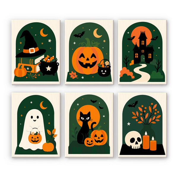 Halloween entre Arcos- Pintar por Números- Canvas by Numbers