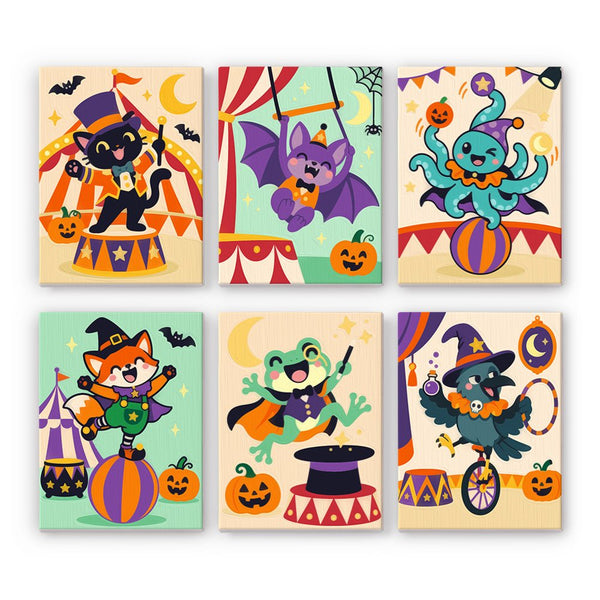 El Circo de los Sustos- Pintar por Números- Canvas by Numbers
