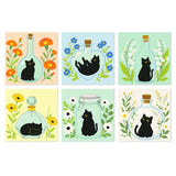 Gatos Negros en Botellas - Mini Kit Pintar por Números