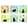 Gatos Negros en Botellas - Mini Kit Pintar por Números