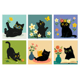 Momentos de Gato Negro - Mini Kit Pintar por Números