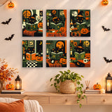 Gatos Negros y Grimorios- Pintar por Números- Canvas by Numbers
