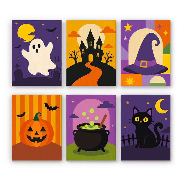Halloween de Formas Atrevidas- Pintar por Números- Canvas by Numbers