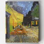 Terraza de Café por la Noche- Pintar por Números- Canvas by Numbers