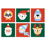Caritas Navideñas - Mini Kit Pintar por Números