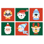 Caritas Navideñas - Mini Kit Pintar por Números