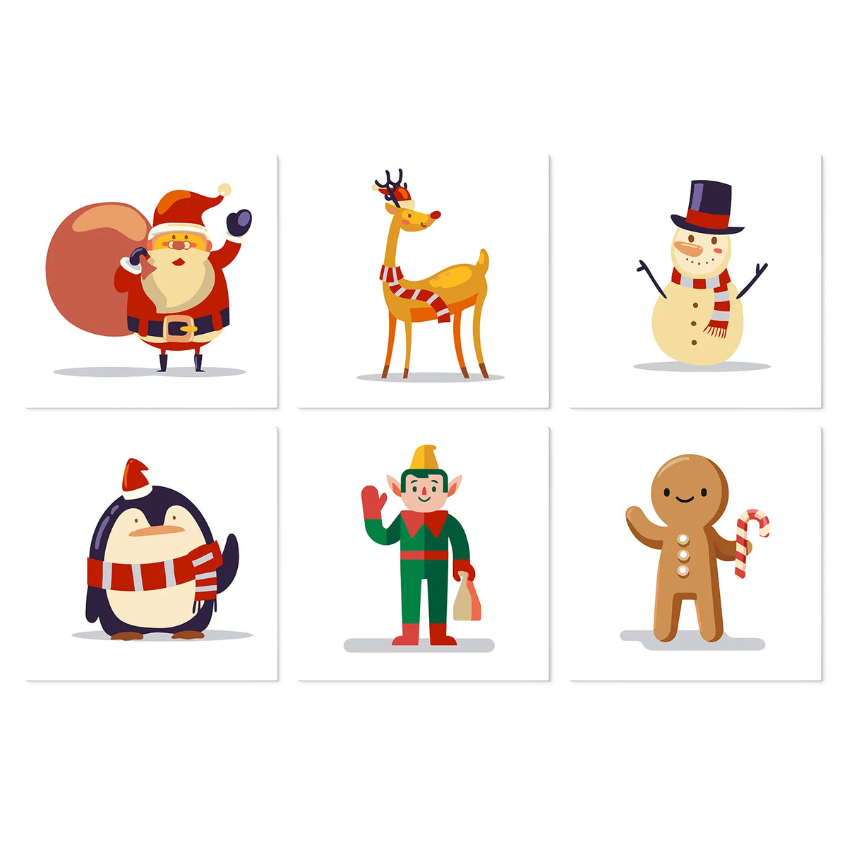 Personajes Navideños - Mini Kit Pintar por Números
