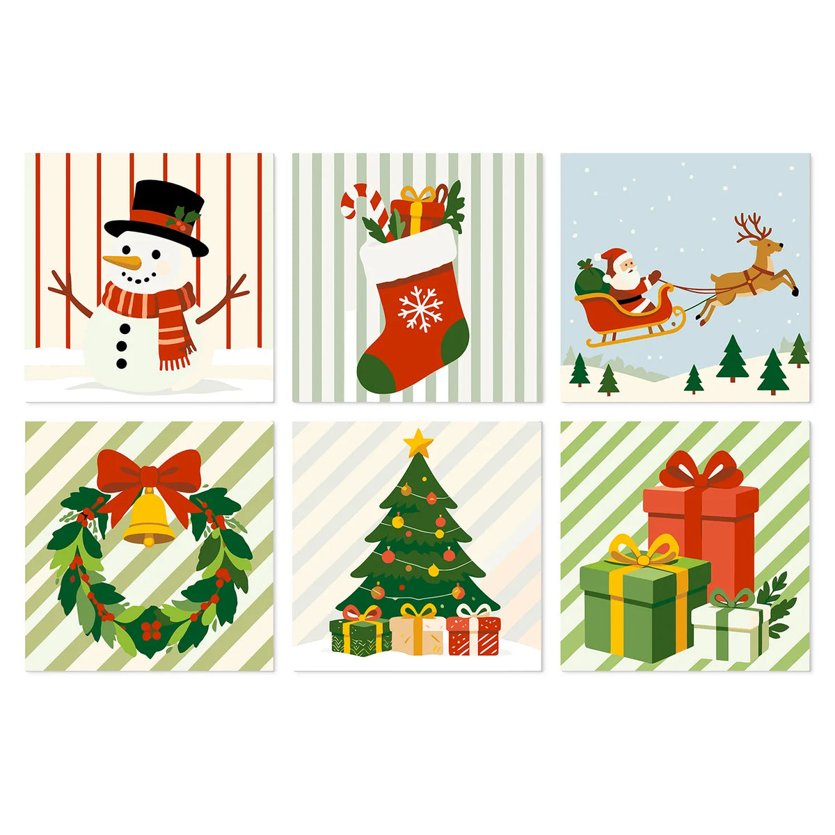 Íconos Navideños - Mini Kit Pintar por Números