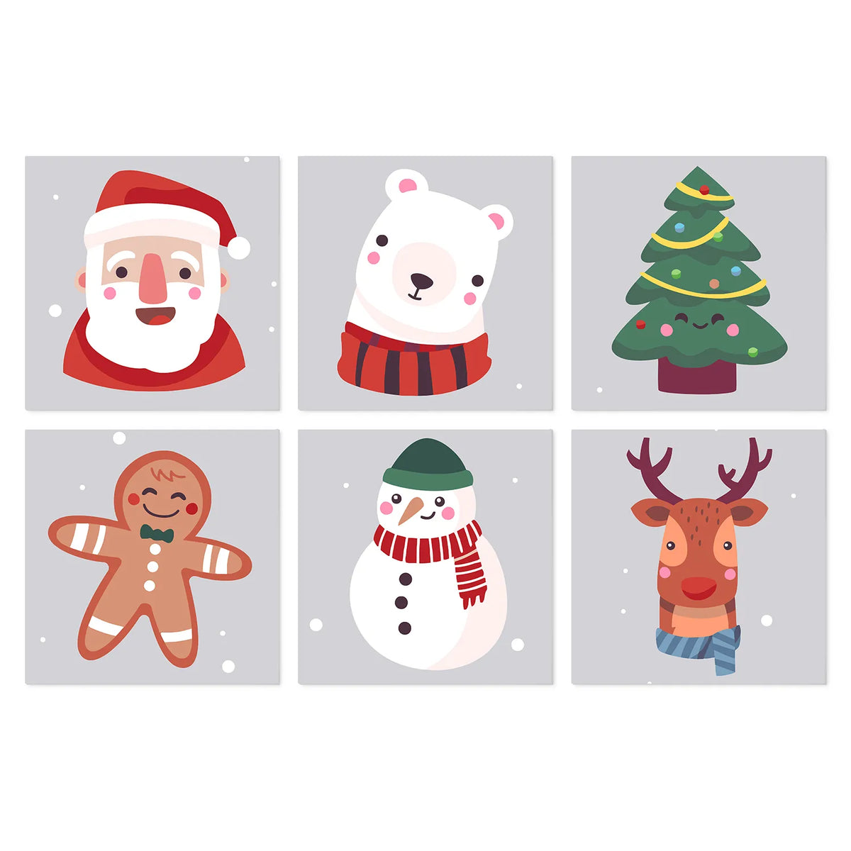 Íconos Navideños Sencillos - Mini Kit Pintar por Números