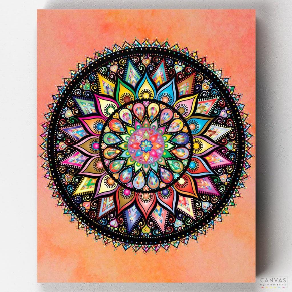 Claridad - Mandala Geométrico Pintar por Números- Pintar por Números- Canvas by Numbers