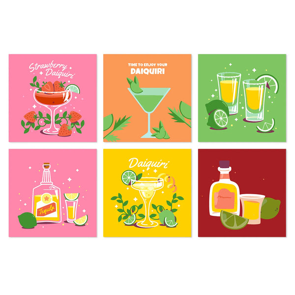 Hora del Cóctel - Mini Kit Pintar por Números