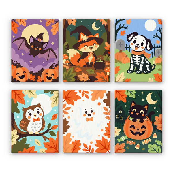 Animalitos Disfrazados- Pintar por Números- Canvas by Numbers