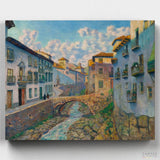 Río Darro, Granada - Pintar por Números- Pintar por Números- Canvas by Numbers