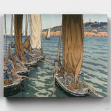 Salida de Barcos en Tréboul - Pintar por Números- Pintar por Números- Canvas by Numbers