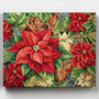 Flores de Nochebuena- Pintar por Números- Canvas by Numbers