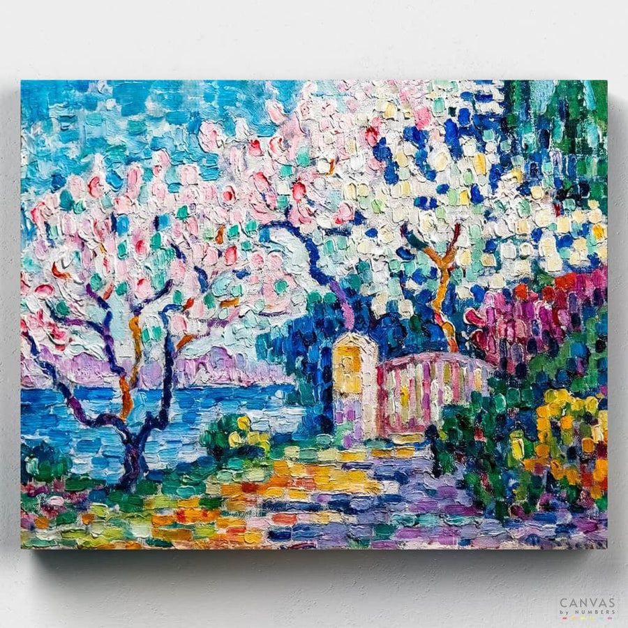 Árboles en Flor- Pintar por Números- Canvas by Numbers