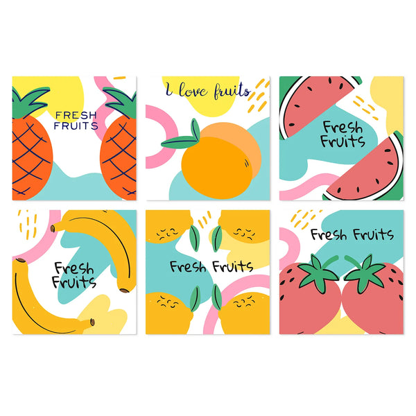 Frutas Frescas - Mini Kit Pintar por Números