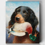Gordon Setter con Pato Real- Pintar por Números- Canvas by Numbers