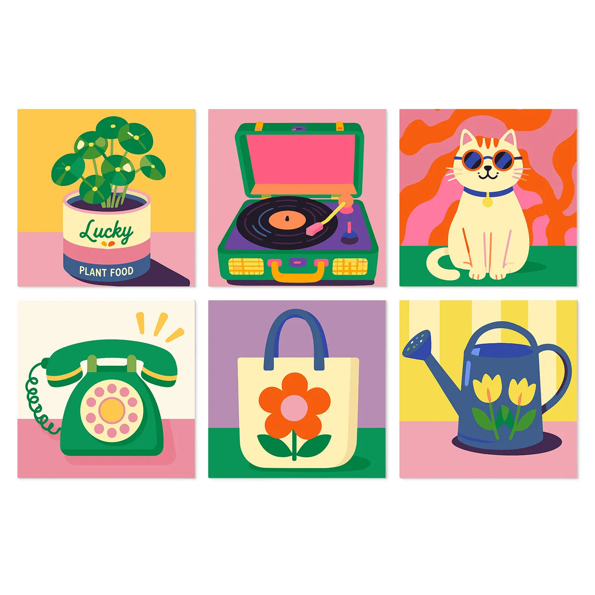 Vida Groovy Años 70 - Mini Kit Pintar por Números