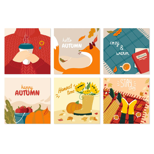 Otoño Feliz - Mini Kit Pintar por Números