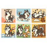 Vida de Cachorro Husky - Mini Kit Pintar por Números