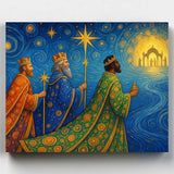 El Viaje de los Tres Reyes- Pintar por Números- Canvas by Numbers