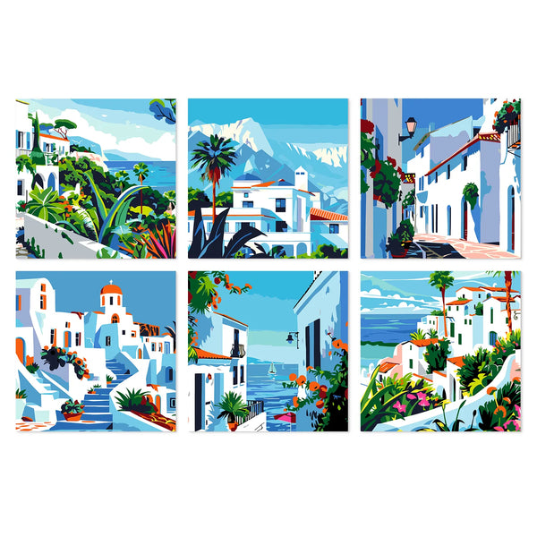 Costa Mediterránea - Mini Kit Pintar por Números