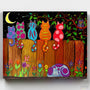 Mirando la Luna Juntos- Pintar por Números- Canvas by Numbers