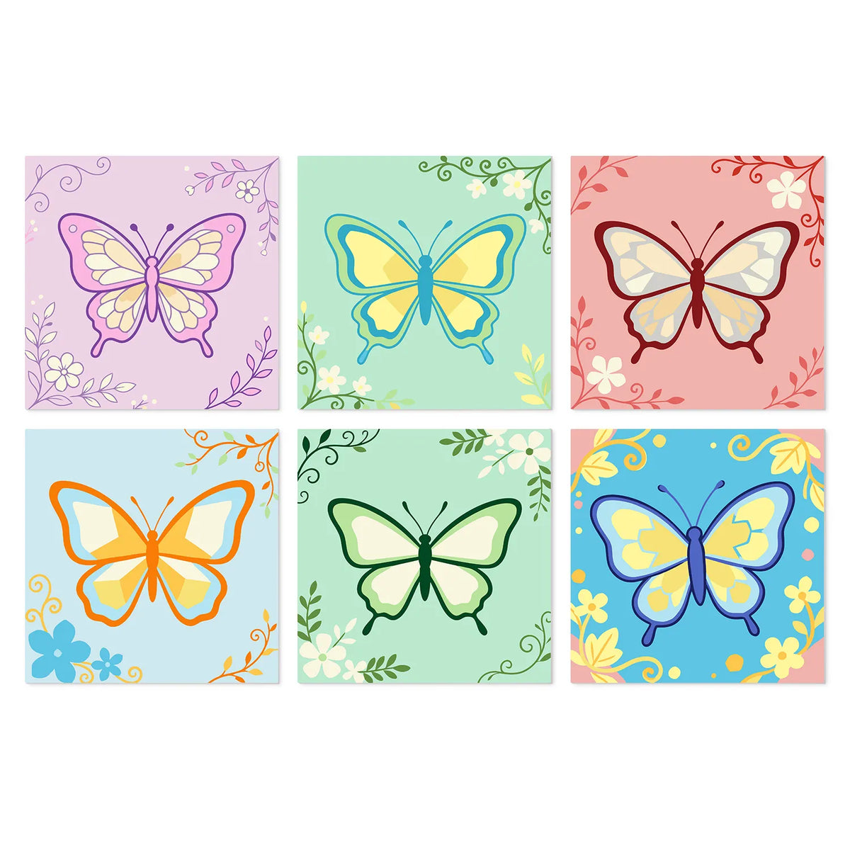 Mariposas de Mosaico - Mini Kit Pintar por Números