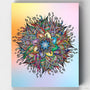 Optimismo - Mandala Pintar por Números- Pintar por Números- Canvas by Numbers