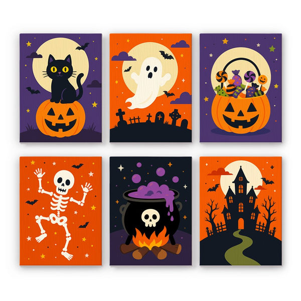 Clásicos de la Luna Naranja- Pintar por Números- Canvas by Numbers