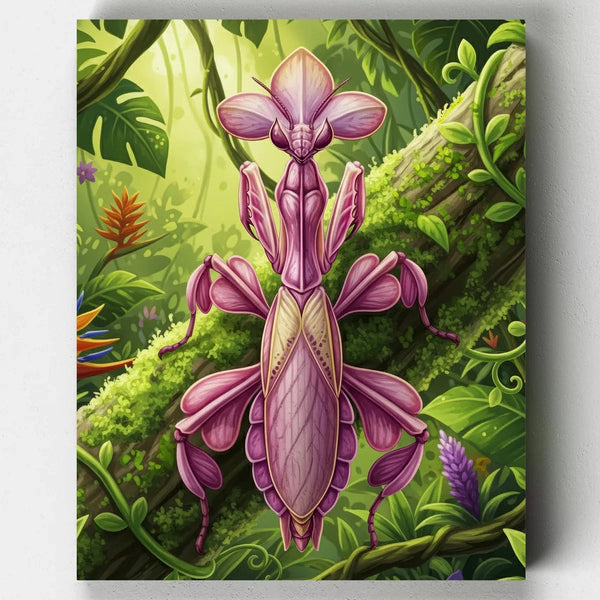 Mantis Orquídea - Kit Pintar por Números
