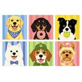 Retratos de Cachorros y Golosinas - Mini Kit Pintar por Números