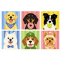 Retratos de Cachorros y Golosinas - Mini Kit Pintar por Números