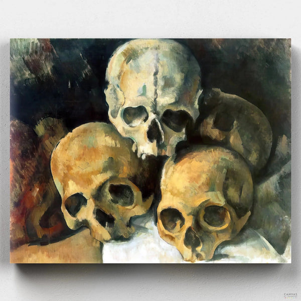 Pirámide de Calaveras (1901) - Pintar por Números- Pintar por Números- Canvas by Numbers