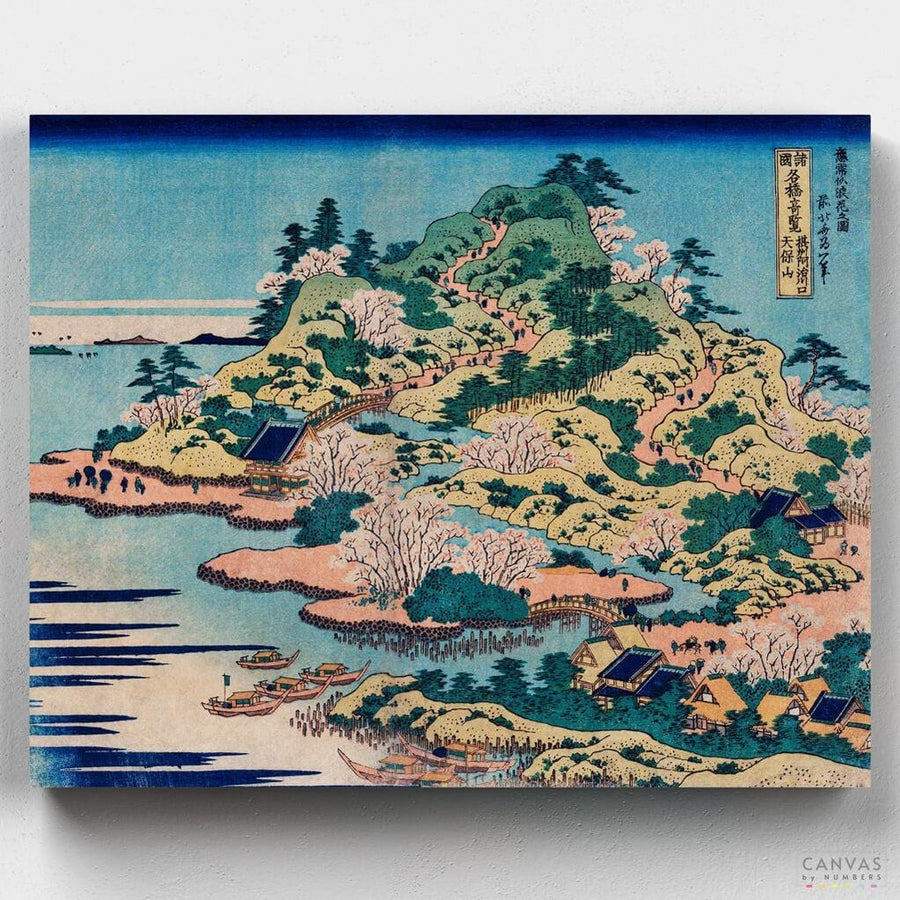 Sesshu Ajigawaguchi Tenposan- Pintar por Números- Canvas by Numbers