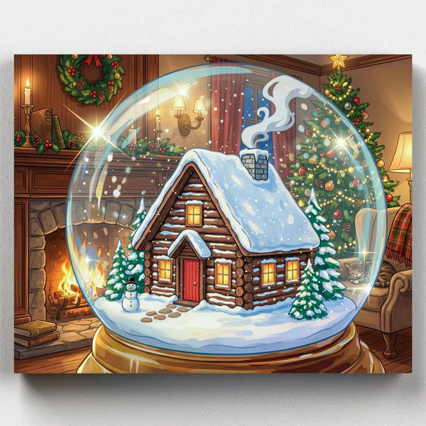 Magia de Bola de Nieve - Kit Pintar por Números