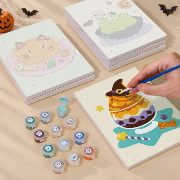 Dulces Espeluznantes- Pintar por Números- Canvas by Numbers