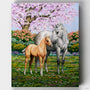 Caballos en Primavera- Pintar por Números- Canvas by Numbers
