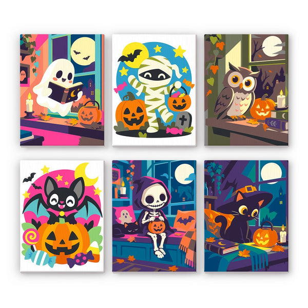 Halloween sin Salir de Casa- Pintar por Números- Canvas by Numbers