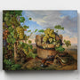 Bodegón con Uvas y Pistola- Pintar por Números- Canvas by Numbers