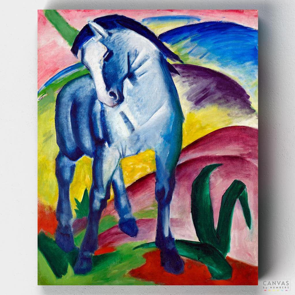 El Caballo Azul - Pintar por Números- Pintar por Números- Canvas by Numbers