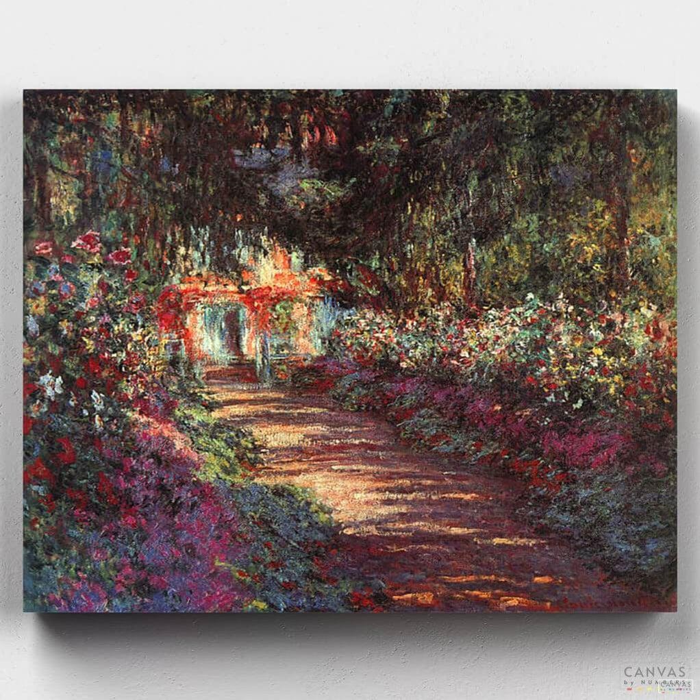 Sendero del Jardín de Giverny - Pintar por Números- Pintar por Números- Canvas by Numbers