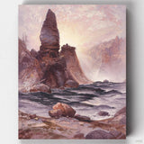 Las Torres de la Cascada, Yellowstone (1875) - Pintar por Números- Pintar por Números- Canvas by Numbers