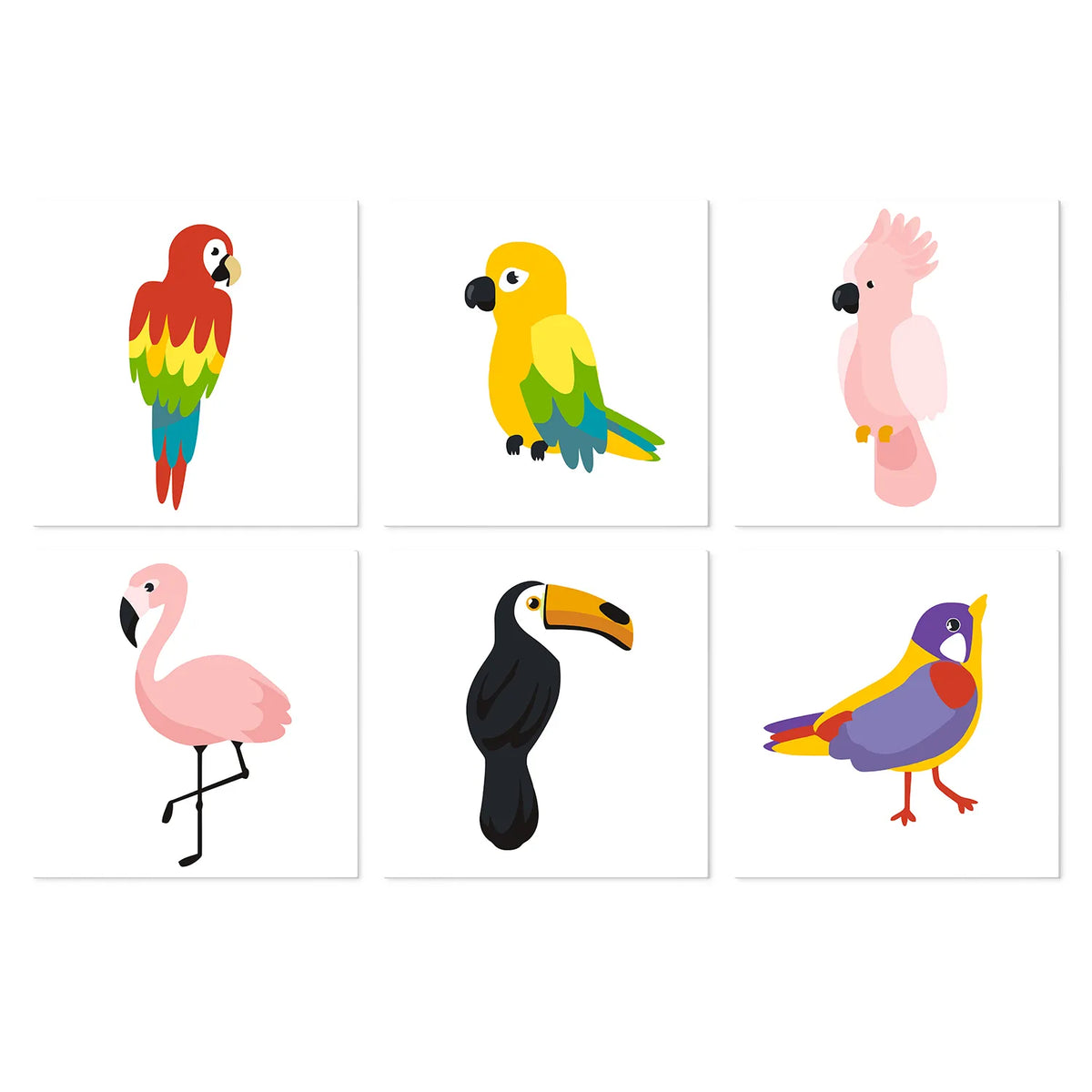Aves Tropicales - Mini Kit Pintar por Números